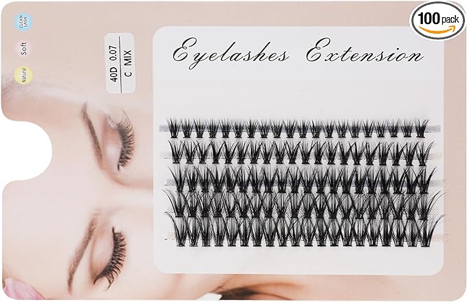 Picture of BTFO Tower Top Style Individual Manga Manhua Anime Lash Extensions (9-13mm) C Curl Reusable False Eyelash Soft & Lightweight Volume Lash Clusters