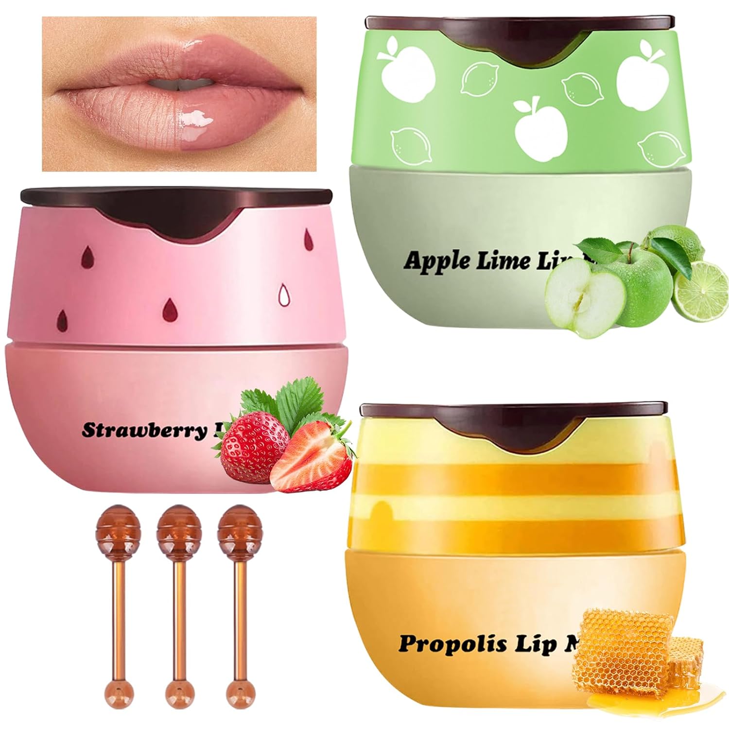 Picture of BTFO  Hydrating Lip Glow Oil, Moisturizing Lip Oil Glossy Transparent Plumping Lip Gloss, Tinted Lip Oil for Lip Care and Dry Lips