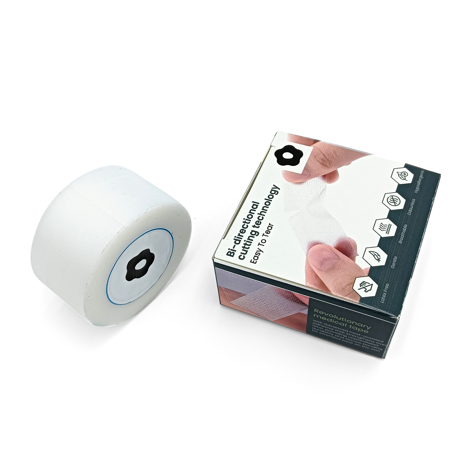 Picture of Self Adhesive Bandage Wrap – Medical Tape Vet Wrap Rolls – Non-Woven Cohesive Bandage – Highly Breathable First Aid Medical Tape – Ideal for Strains, Compression