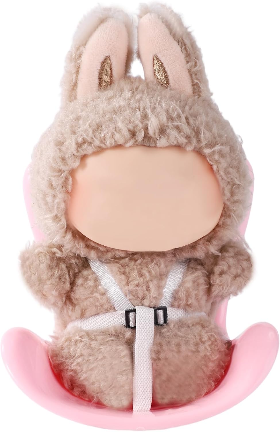 Picture of Emotional Support, Car Doll Safety Seat, Cute Car Air Vent Decoration Safety Seat Plush Doll Sofa for Display Plush Toy, Fun and Functional Decor Interior Accessories (Pink)