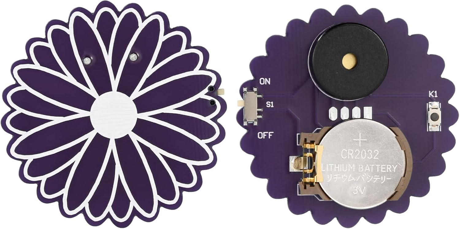 Picture of BTFO Prank toy, 16 Sounds Daisy Annoying Sound toy Noise Prank toy Beeping for Months Hidden Prank Noise Maker Perfect Prank Supplies for Home Office(Purple)